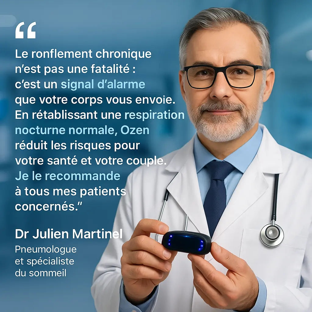 Ozen™ | Neurostimulateur EMS Anti-Ronflement