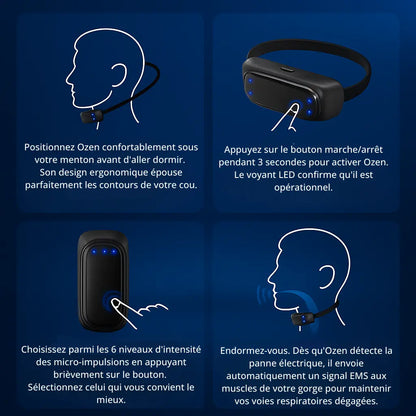 Ozen™ | Neurostimulateur EMS Anti-Ronflement